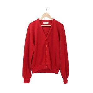 Jantzen‎ Vintage Golf Cardigan Men's Large V-Neck Button Front Grandpa Sweater